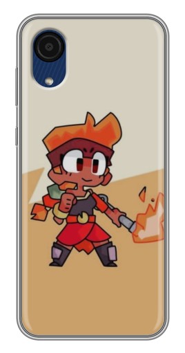 Чехол с печатью "Нарисованная Amber" для Samsung Galaxy A03 Core