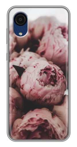 Чехол с принтом "Нежные пионы" для Samsung Galaxy A03 Core