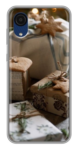 Чехол с принтом "Нежные подарки" для Samsung Galaxy A03 Core