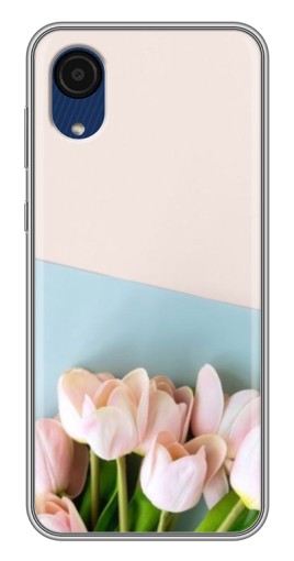 Чехол с принтом "Нежные тюльпаны" для Samsung Galaxy A03 Core