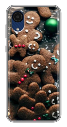 Чехол с картинкой "Новогодние человечки" для Samsung Galaxy A03 Core