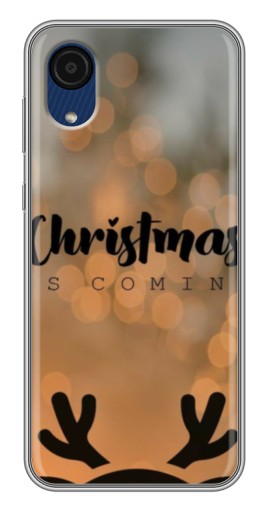 Чехол с печатью "Новогодняя заставка" для Samsung Galaxy A03 Core