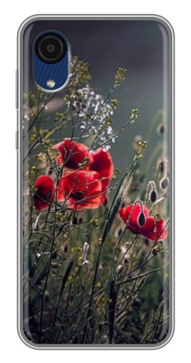 Чехол с принтом "Поле цветов" для Samsung Galaxy A03 Core