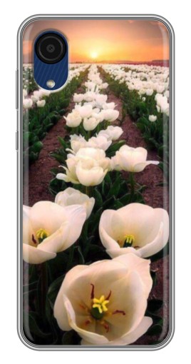 Силиконовый чехол с изображением "Поле тульпанов " для Samsung Galaxy A03 Core