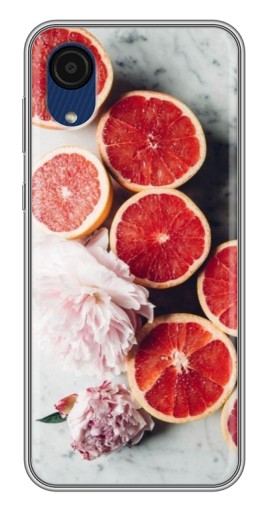 Чехол с картинкой "Половинки грейпфрутов" для Samsung Galaxy A03 Core