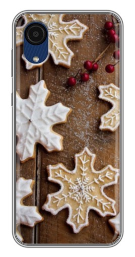 Чехол с принтом "Пряники снежинки" для Samsung Galaxy A03 Core