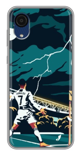 Чехол с принтом "Ronaldo празднование" для Samsung Galaxy A03 Core