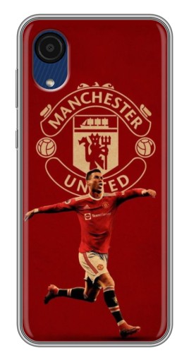 Чехол с картинкой "Ronaldo в МЮ" для Samsung Galaxy A03 Core