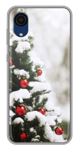 Силиконовый чехол с изображением "Рождественская елка" для Samsung Galaxy A03 Core