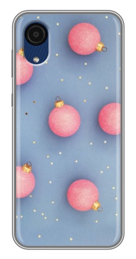 Силиконовый чехол с изображением "Розовые шары" для Samsung Galaxy A03 Core