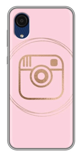 Чехол с принтом "розовый инстаграм" для Samsung Galaxy A03 Core