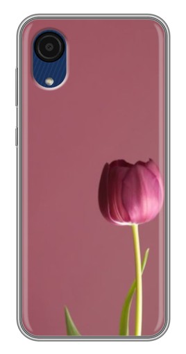 Чехол с печатью "Розовый тюльпан" для Samsung Galaxy A03 Core