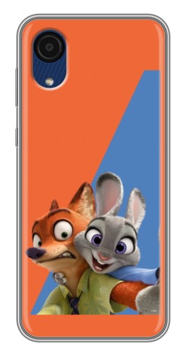 Силиконовый чехол с изображением "Селфи" для Samsung Galaxy A03 Core