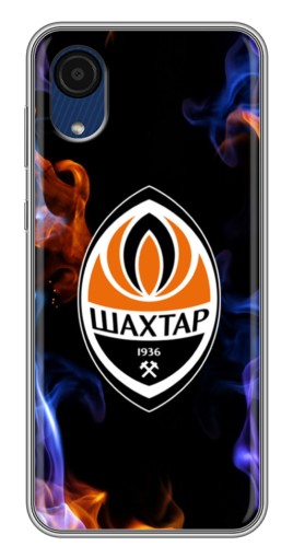 Чехол с картинкой "Шахтер в огне" для Samsung Galaxy A03 Core