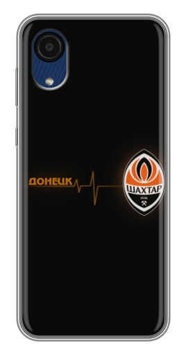 Силиконовый чехол с изображением "Шахтер в сердце" для Samsung Galaxy A03 Core