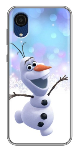 Чехол с картинкой "Снеговик Олаф" для Samsung Galaxy A03 Core