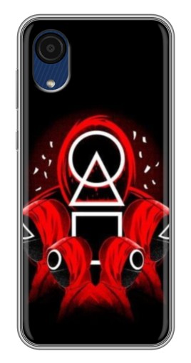 Чехол с принтом "Солдаты с игры кальмара" для Samsung Galaxy A03 Core