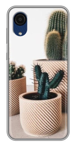 Чехол с печатью "стильные кактусы" для Samsung Galaxy A03 Core
