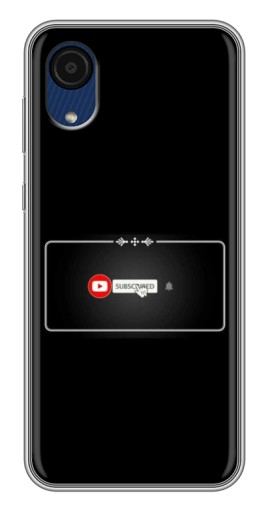 Чехол с принтом "subscribed" для Samsung Galaxy A03 Core
