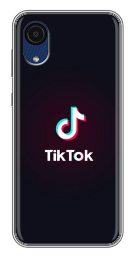 Чехол с принтом "TikTok темный" для Samsung Galaxy A03 Core