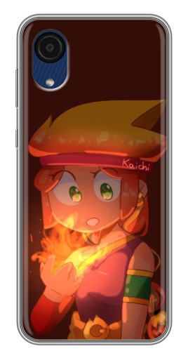 Чехол с принтом "Удивлённая Амбер" для Samsung Galaxy A03 Core