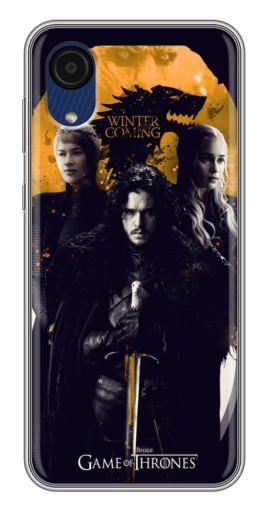 Силиконовый чехол с изображением "Winter Coming" для Samsung Galaxy A03 Core