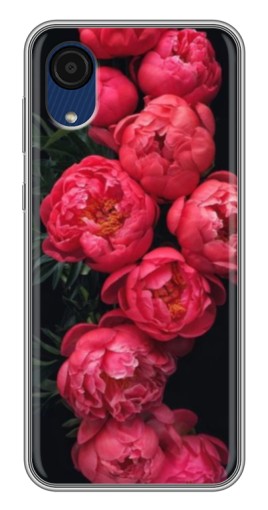Чехол с принтом "Яркие пионы" для Samsung Galaxy A03 Core
