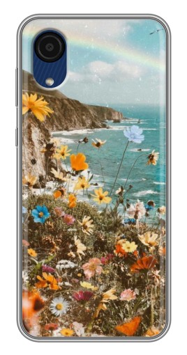 Силиконовый чехол с изображением "Яркие полевые цветы" для Samsung Galaxy A03 Core