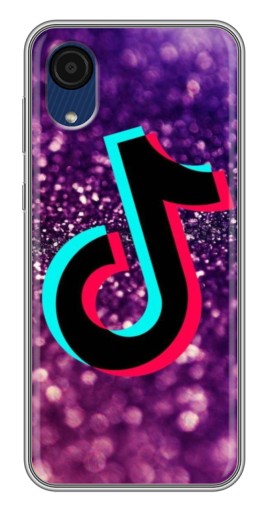 Силиконовый чехол с изображением "Яркий ТикТок" для Samsung Galaxy A03 Core