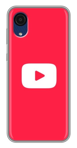 Чехол с принтом "YouTube Кнопка" для Samsung Galaxy A03 Core