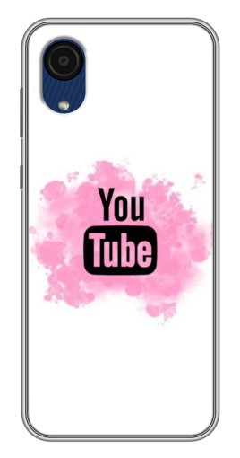 Чехол с картинкой "Ютуб в дыму" для Samsung Galaxy A03 Core