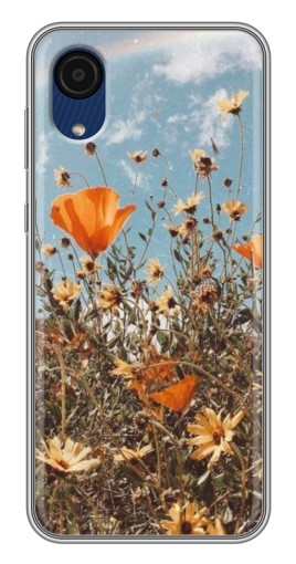 Чехол с печатью "Желтые цветы" для Samsung Galaxy A03 Core