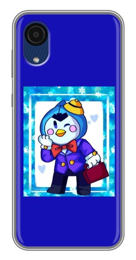Чехол с принтом "Зимний Мистер Пи" для Samsung Galaxy A03 Core