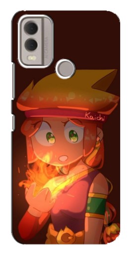 Чехол с печатью "Amber с огнем" для Nokia C22