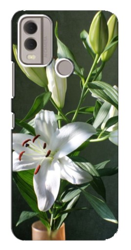 Чехол с печатью "Белые лилии" для Nokia C22