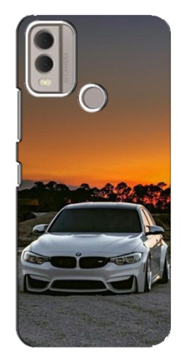 Силиконовый чехол с изображением "BMW белая" для Nokia C22