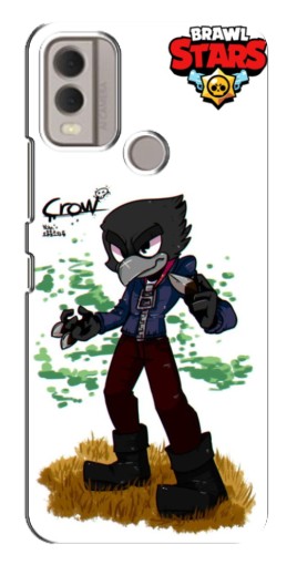 Силиконовый чехол с изображением "Crow" для Nokia C22