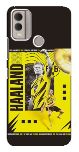 Силиконовый чехол с изображением "Golden Haaland" для Nokia C22