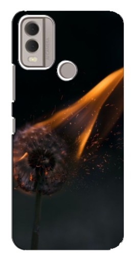 Чехол с картинкой "Горящий одуванчик" для Nokia C22