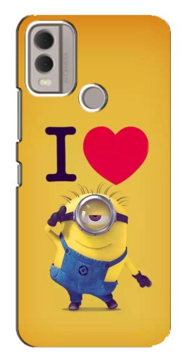 Силиконовый чехол с изображением "I Love Minion" для Nokia C22