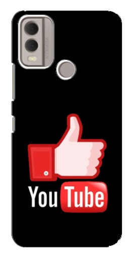 Чехол с печатью "Лайк YouTube" для Nokia C22