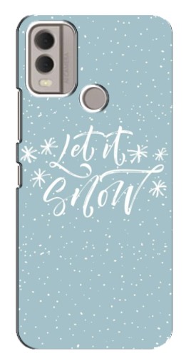 Чехол с печатью "Let it Snow" для Nokia C22