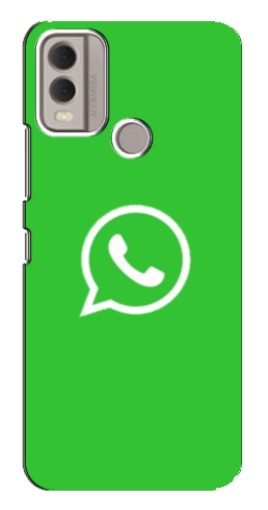 Чехол с картинкой "Лого Вацап" для Nokia C22