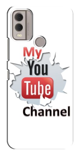 Силиконовый чехол с изображением "My YouTube" для Nokia C22