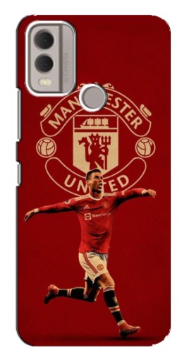 Силиконовый чехол с изображением "Ronaldo в МЮ" для Nokia C22