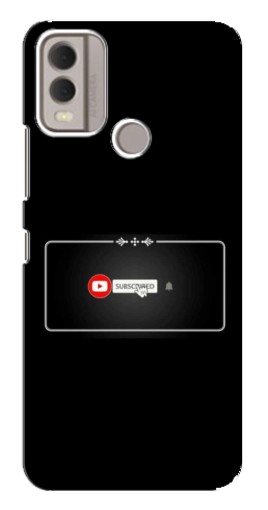 Силиконовый чехол с изображением "subscribed" для Nokia C22