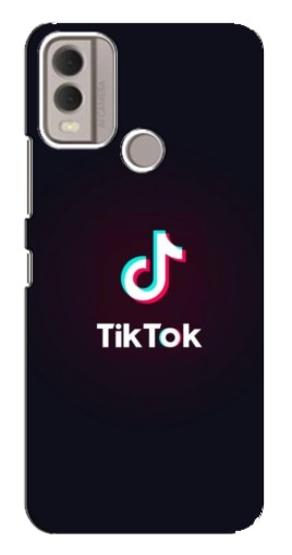 Чехол с картинкой "TikTok темный" для Nokia C22