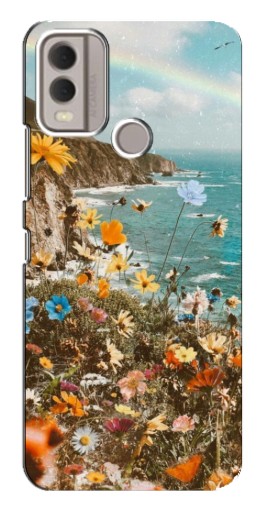 Чехол с картинкой "Яркие полевые цветы" для Nokia C22