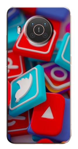 Чехол с картинкой "3Д эффект" для Nokia X10
