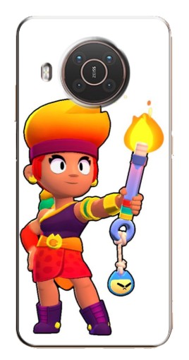 Силиконовый чехол с изображением "Amber Бравл старс" для Nokia X10